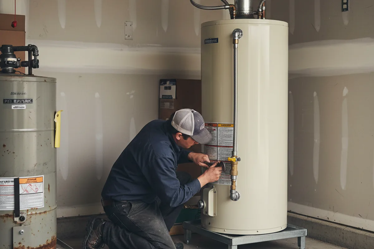 Water heater and shutoff valve replacement in Silverwood